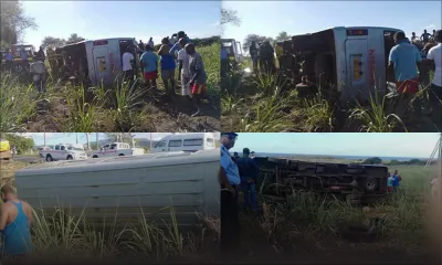 Chemin-Grenier : un bus transportant des ouvriers d'une usine se renverse