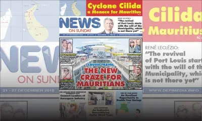 Voici la Une du News on Sunday de ce vendredi 21 décembre 2018