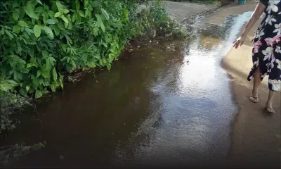 À Pamplemousses : une fuite pas réparée depuis plusieurs mois 