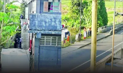 À Quartier-Militaire : les travailleurs étrangers prennent leur bain en plein air