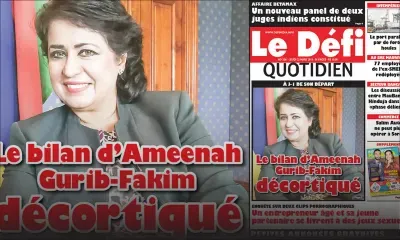 Voici la Une du Defi Quotidien de ce jeudi 22 mars