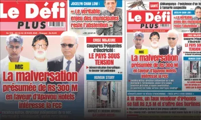 Voici la Une du Défi Plus de ce Samedi 22 Mars 2025