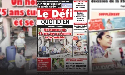 Voici la Une du Defi Quotidien de ce mardi 22 mai 2018