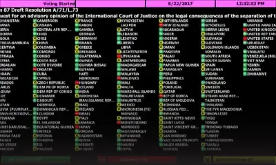 Résolution sur les Chagos à l’Onu : découvrez les pays qui ont voté pour et ceux qui ont voté contre