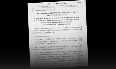 Importation d’équipements informatiques : Maurice accorde une importante exemption à l’Inde