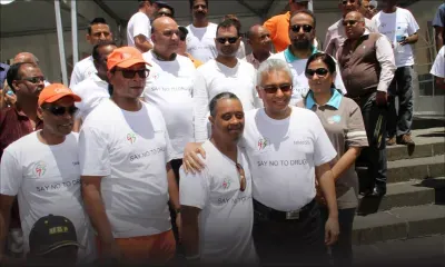 Pravind Jugnauth lors d’une marche pacifique contre le dopage et la drogue : «La mafia a opéré pendant des années»