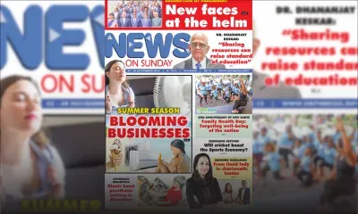 Voici la Une de News on Sunday de ce Vendredi 22 Novembre 2019