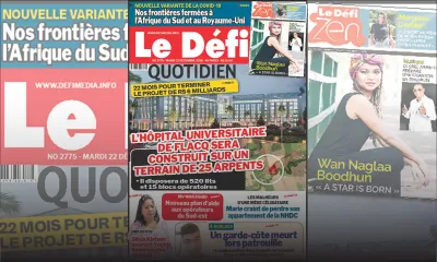Voici la Une du Défi Quotidien de ce mardi 22 décembre 2020