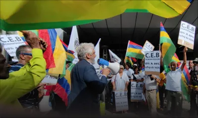 Port-Louis : manif de LPM contre la hausse des tarifs de l’électricité 