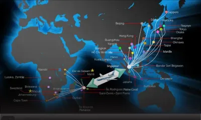 Couloir aérien - Singapour: le faux jumeau de Maurice