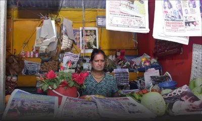 Rajeshwaree Manesing gère l’unique point de vente de journaux de Mon-Goût