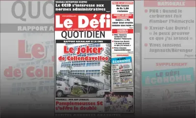 Voici la Une du Defi Quotidien de ce mercredi 23 mai 2018  