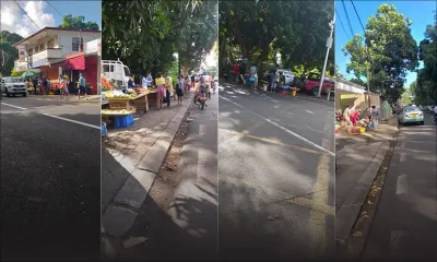 Pamplemousses : des personnes achètent des légumes sans respecter les mesures sanitaires
