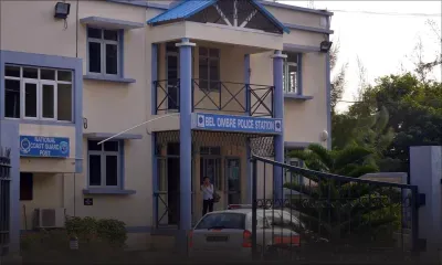 Chamarel : la route près du pont St Denis impraticable