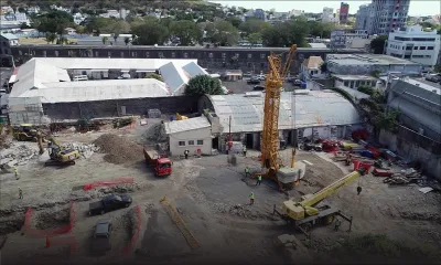 En chantier depuis trois semaines : Cim érige un espace administratif et commercial à Port-Louis