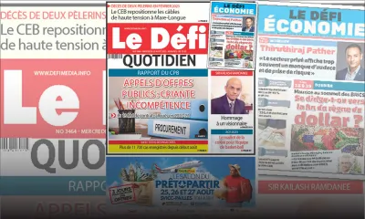 Voici la une du Défi Quotidien de ce Mercredi 23 Août 2023