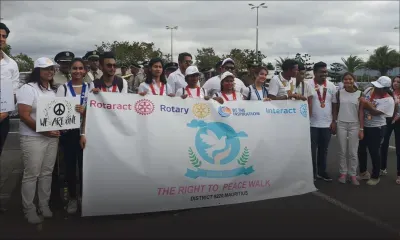 La famille rotarienne se joint à la marche de la paix