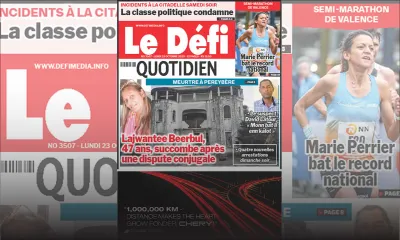 Voici la une du Défi Quotidien de ce Lundi 23 Octobre 2023