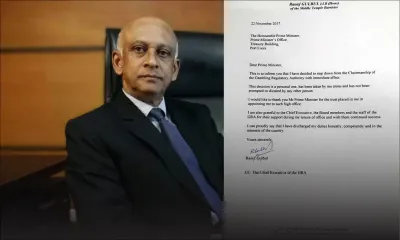 Dénoncé devant la commission sur la drogue : Gulbul a avisé le PM de sa démission mardi 