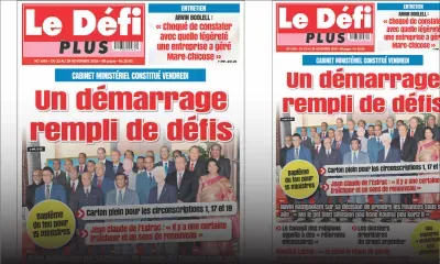 Voici la une du Défi Plus de ce Samedi 23 Novembre 2024