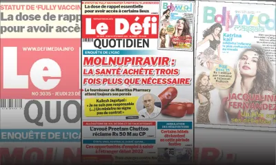 Voici la une du Défi Quotidien de ce jeudi 23 décembre 2021