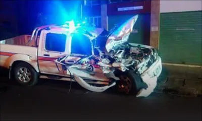 Vacoas : un véhicule de police impliqué dans un accident