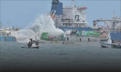 Bateau échoué à Pointe-aux-Sables : 300 litres de carburant extraits à 15 h