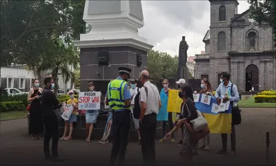Guerre en Ukraine : manif pacifique à Port-Louis