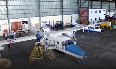 Aéroport de Plaisance : petit tour dans le hangar d’avions de la police