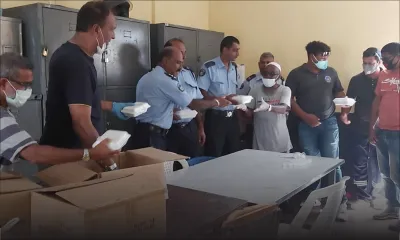 Réconfort aux Frontliners : du briani offert aux policiers de Rose-Belle 