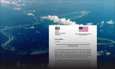 [Document] Chagos : réaction conjointe du Royaume-Uni et des États-Unis après la déclaration de SAJ