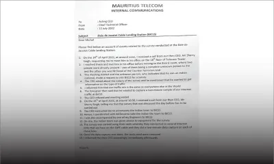 «Survey» à Baie-du-Jacotet : les lettres de la discorde