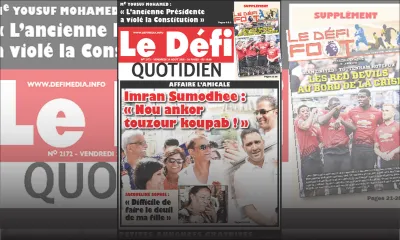 Voici la Une du Defi Quotidien de ce vendredi 24 août 2018