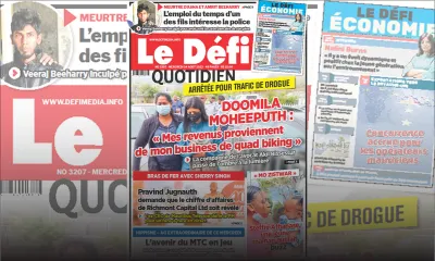 Voici la une du Défi Quotidien de ce mercredi 24 Août 2022