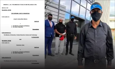 Accès restreint aux vaccinés contre la Covid-19 : la Cour suprême rejette la contestation de Joseph Marion et Deenarain Lokee