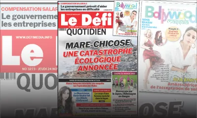 Voici la une du Défi Quotidien de ce jeudi 24 Novembre 2022