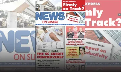 Voici la Une du News on Sunday de ce vendredi 25 janvier 2019 