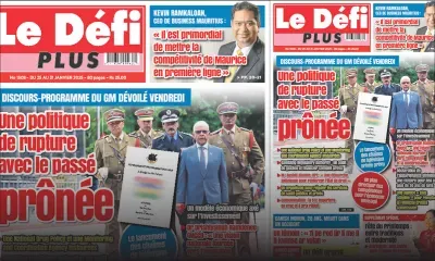 Voici la Une du Défi Plus de ce Samedi 25 Janvier 2025