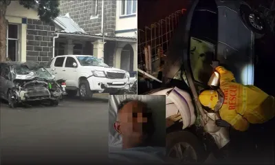 Collision à rue Vandermeersch - Deux véhicules dans une tranchée du Metro Express : 4 blessés