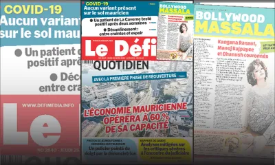 Voici la Une du Défi Quotidien de ce jeudi 25 mars 2021