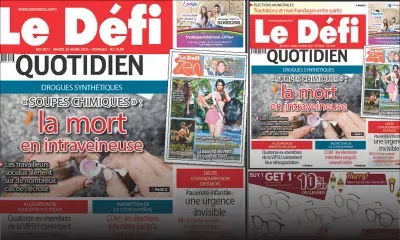 Voici la une du Défi Quotidien de ce Mardi 25 Mars 2025