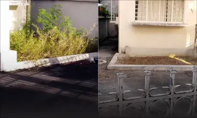 Grand-Baie : la cour du bureau du Travail nettoyée