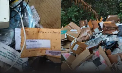 Pollution à Mare-Longue : un inquiétant tas de débris, dont... des documents de la République de Maurice