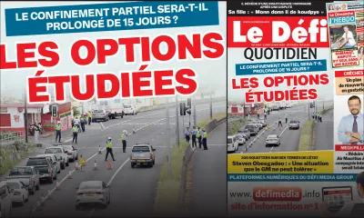 Voici la Une du Defi Quotidien de ce lundi 25 mai 2020