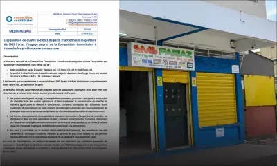 Acquisition de quatre sociétés de paris par SMS Pariaz :  la Competition Commission lance une investigation