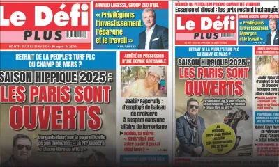 Voici la Une du Défi Plus de ce Samedi 25 Mai 2024
