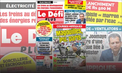 Voici la Une du Défi Plus de ce samedi 25 juillet 2020