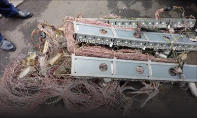 Deux suspects interpellés avec des câbles volés et un katana