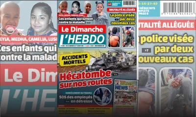 Voici la Une de Le Dimanche/L'Hebdo de ce dimanche 25 Septembre 2022