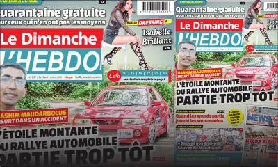 Voici la Une de Le Dimanche-L'Hebdo de ce dimanche 25 octobre 2020